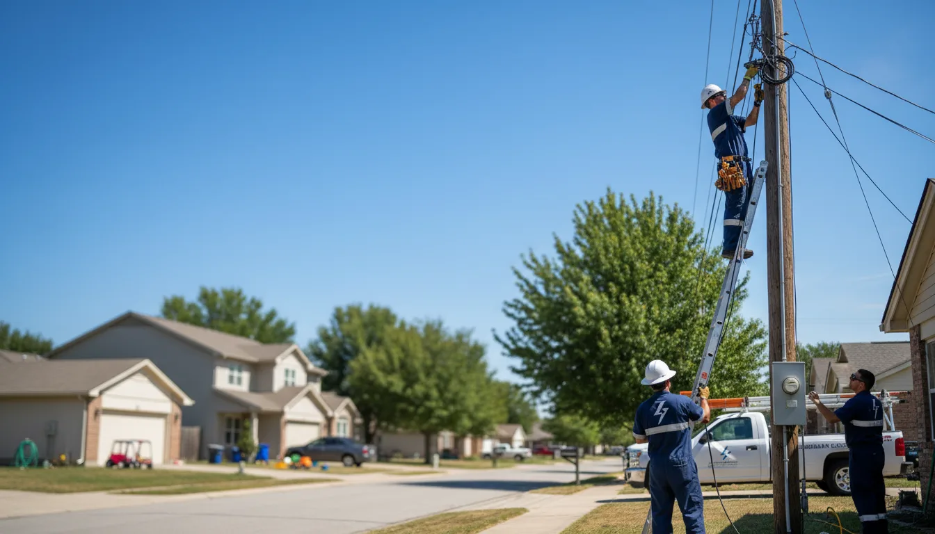 Residential electrician providing installation services in Deweyville, TX